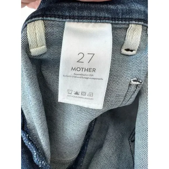 Mother The Hustler Patch Pocket Ankle Fray Jeans Sz 27 - Picture 3 of 12